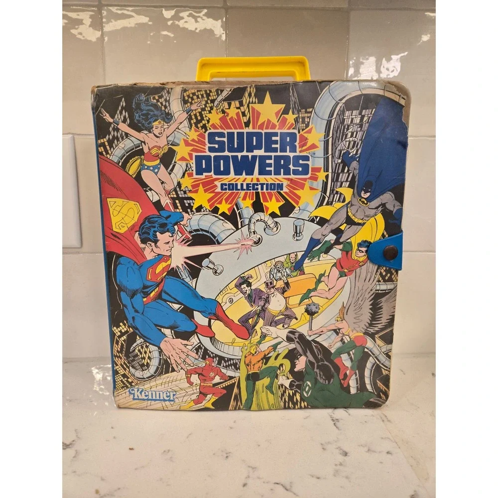 Vintage Kenner Super Powers Collection Vol 1 Action Figure Carrying Case DC 1984